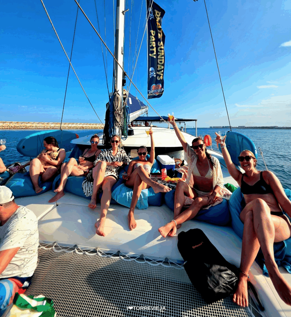 I love Torrevieja fun on Island Breeze catamaran