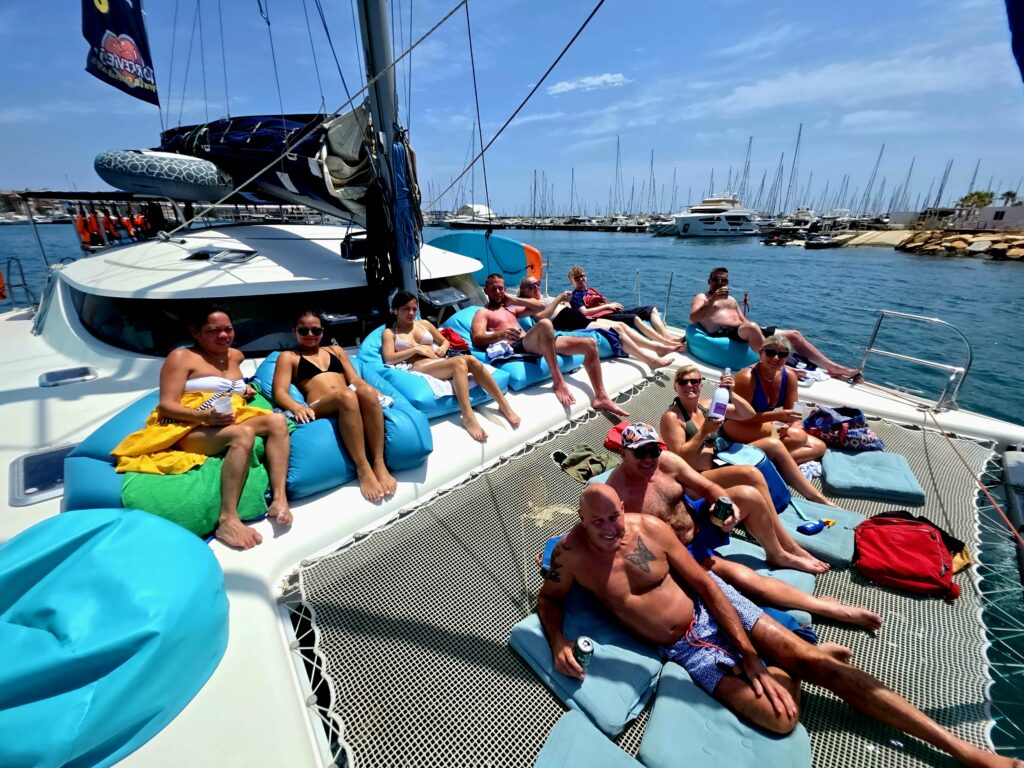 I love Torrevieja fun on Island Breeze catamaran