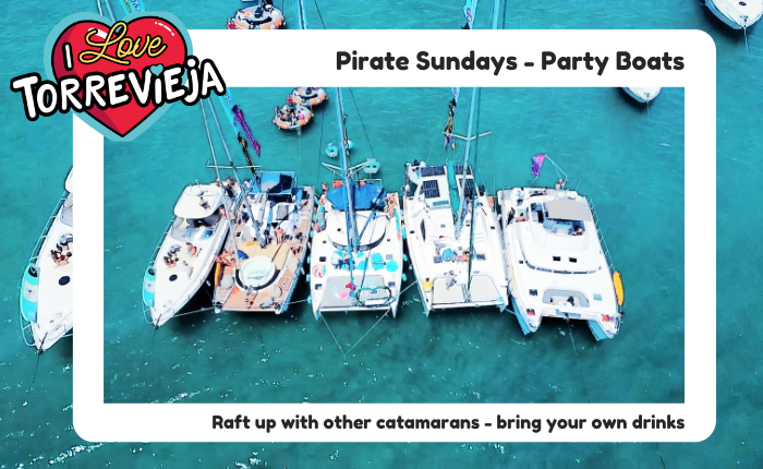 Pirate Party Sunday fiesta I love Torrevieja Boat Tours