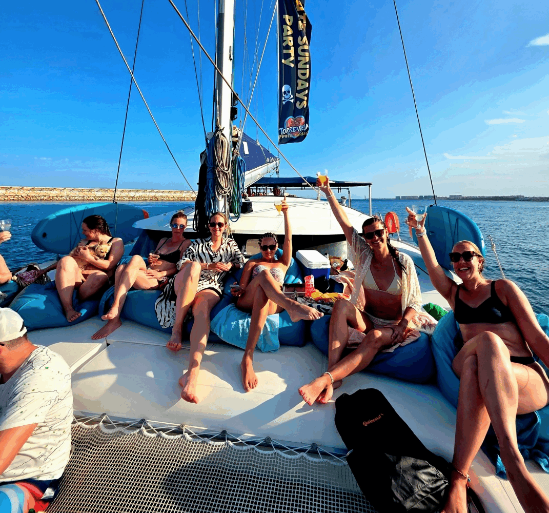 I love Torrevieja fun on Island Breeze catamaran