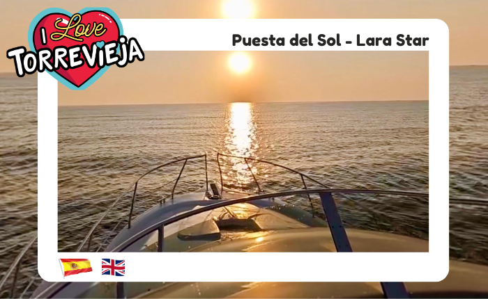 Puesta del sol Aquilar barcos Torrevieja
